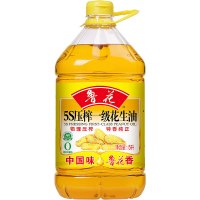 鲁花 5S 压榨 一级花生油 5L