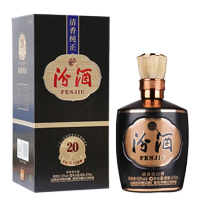 汾酒 1915巴拿马20 清香型 白酒 53度 475ml 6瓶/箱 单瓶价格