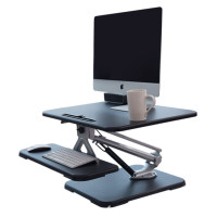工为 站立式升降笔记本办公桌可折叠台式电脑显示器增高架工作台