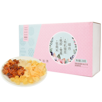 姚朵朵(YAO DUO DUO) 桃胶雪燕皂角米银耳组合230g(15g*12包)