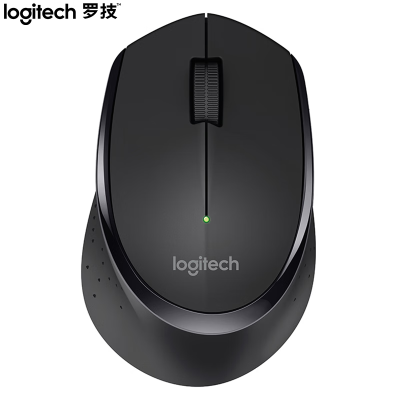 罗技(Logitech)M275鼠标 无线鼠标 办公鼠标 右手鼠标 黑色 带无线 2.4G接收器