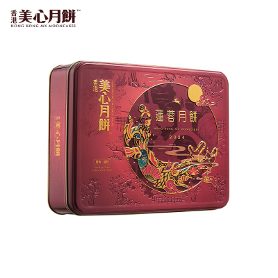 美心(maxin)双黄莲蓉月饼礼盒740g