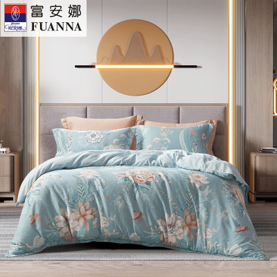 富安娜(FUANNA) 纯棉床单四件套-金蕊玉露203*229cm