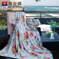 富安娜 单层法兰绒毯-花间精灵 80x120cm 礼盒装