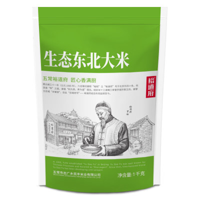 裕道府(匠心系列)生态东北大米(单层袋真空装) 1kg