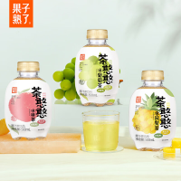 果子熟了 茶憨憨冰葡萄味 低糖0脂肪果汁茶饮料 500ml*12瓶