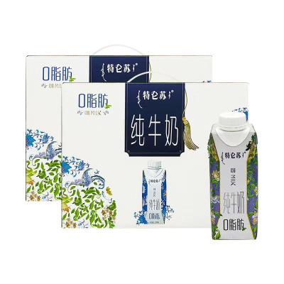 蒙牛特仑苏脱脂纯牛奶 250ml*10盒