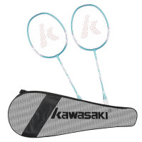 川崎(KAWASAKI) 羽毛球双拍超轻男女羽毛球对拍入门级训练双拍 IRON-007 湖水蓝