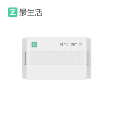 最生活新疆长绒棉方巾 洗脸巾 纯棉小毛巾 全棉强吸水儿童面巾 白色 34*34(cm) 材质 纯棉一次性方巾