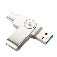 爱国者(aigo) U356 TYPE-C双接口U盘 128G USB3.1 (单位:个)银色