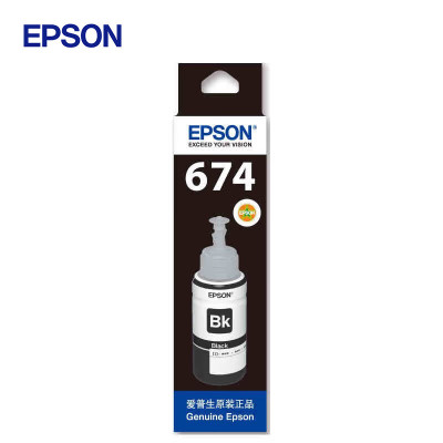 爱普生(EPSON)T6741墨水适用L801/L805/L810/L850/L1800 6741黑色