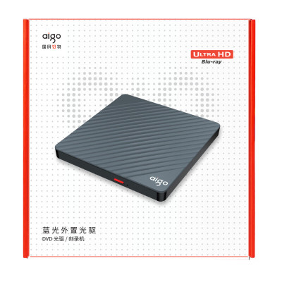 爱国者(aigo) BD500 6倍速 USB3.0外置蓝光刻录机 BD蓝光光驱 读写一体外接光驱 黑色 (单位:台)