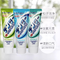 日本进口狮王微粒子微颗粒洁净牙膏立式防蛀护齿清新口气美白牙膏