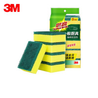 3M 思高一般厨具海绵百洁布5片装 一包