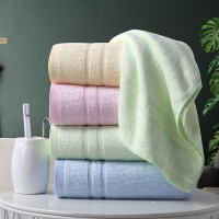毛巾竹纤维吸水大毛巾4条成人洗脸擦手巾速干干发洗澡毛巾34×70cm