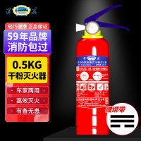 淮海 车载灭火器汽车家用便携灭火气器消防器材 干粉0.5公斤+固定带 一件