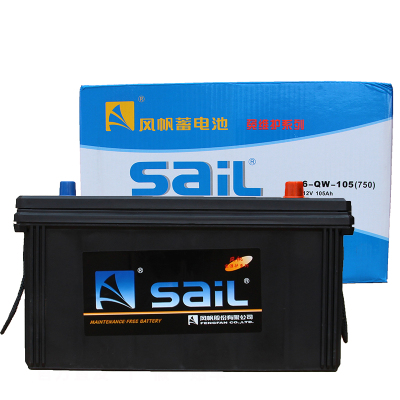 风 帆(sail)蓄电池 6-QW-105 适用于货车卡车客车船舶挖掘机 一件