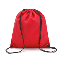 抽绳袋束口背包手提购物袋大号防水鞋包旅行分类整理包 红色 一个