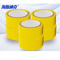 海斯迪克 HKJD-4 警示胶带 6S管理贴地胶带 PVC划线地面胶带 黄色4.8cm*16y(6卷装)一件
