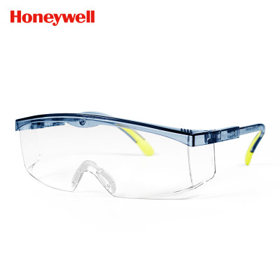 霍尼韦尔100300CN S200A plus 透明镜片 水晶蓝镜框 防雾款10个