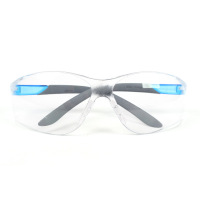 霍尼韦尔300310CN S300L透明镜片 灰蓝镜框 耐刮擦防雾眼镜10个