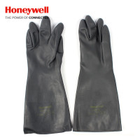 霍尼韦尔2095025 氯丁橡胶防腐蚀耐酸碱耐油防滑防化手套加长版 8寸 10副