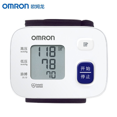 欧姆龙手腕式电子血压计 HEM-6161白色 一个