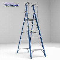 TEDnAWER稳耐14步玻璃钢平台梯TTP-14F
