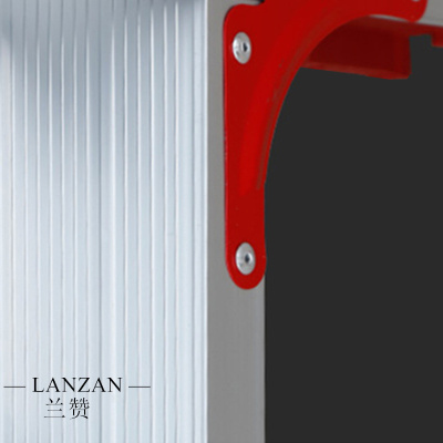 兰赞(LANZAN) 劳保折叠伸缩铝制人字梯2.8米