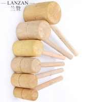 兰赞(LANZAN) 木榔头手工大号木锤圆头木槌 安装工具