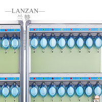 兰赞(LANZAN) 32位钥匙箱带钥匙扣挂壁式钥匙收纳盒