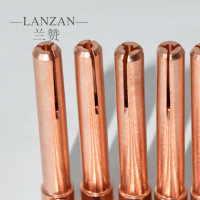 兰赞(LANZAN) 紫铜加厚钨极夹钨棒夹子焊接配件