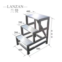 兰赞(LANZAN) 高低凳铝合金踏台 0.6米