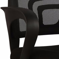 KETAI 家用电脑椅子靠背椅带滚轮网椅转椅黑色