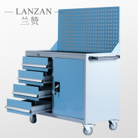 兰赞(LANZAN)多功能加厚汽修移动五金抽屉式重型工具车1000mm*500m*850mm