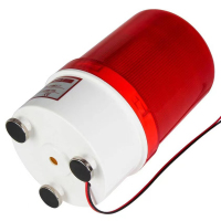 东之胜(DONGZHISHENG声光报警灯警示器可调音量带开关红色带磁款AC220V 1只装