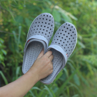 洞洞鞋一脚蹬透气防滑塑料鞋