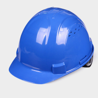定制款印Logo工地施工安全帽 蓝色