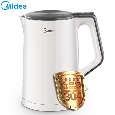 美的(Midea)电水壶MK-SH15 1.5L大容量 食品级不锈钢 开水器