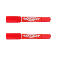 晨光(M&G) 红色 双头油性记号笔 MO-150-MC 双头油性马克笔木板石材玻璃布料瓷砖