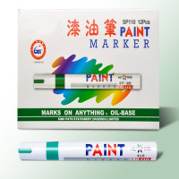 晨光(M&G) 绿色 签到笔油漆笔SP-110彩色漆油笔 涂鸦笔签到笔DIY签名笔