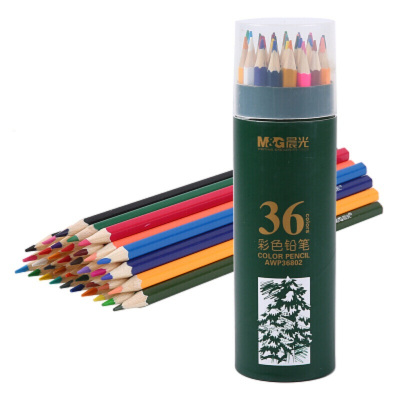 晨光(M&G)36色彩铅PP筒装彩色铅笔 绘画笔 水溶性彩色笔 AWP36811 1筒36支