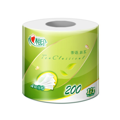 心相印卷纸[肖战同款]茶语系列BT2610卫生纸巾4层200g*10卷(柔厚升级)