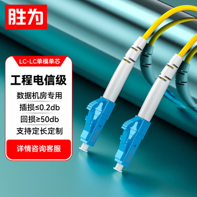 胜为 (shengwei)FSC-907A电信级光纤跳线 LC-LC单模单芯20米 收发器尾纤
