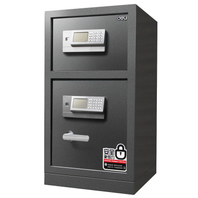 得力(deli) 保险柜型号:得力3657A/80CM电子密码保管箱双层 单台装