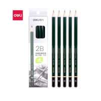 得力 7084-2B素描绘图铅笔六角学生铅笔考试专用填涂答题卡铅笔12支/盒 单盒装