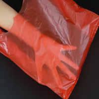 百旺达红色食品级塑料袋 23CM 50个/把 5把装