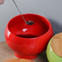Cenyye 商用带勺陶瓷斜口球形酱料碗1000ml 备注颜色 单个装