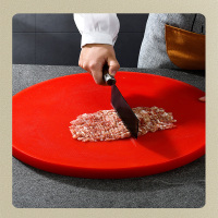 Kebi pe树脂食品级圆形菜板 直径43cm 厚度8cm 红色 单个装