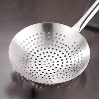 丽佳厨具 不锈钢 圆孔过滤漏勺 直径30cm